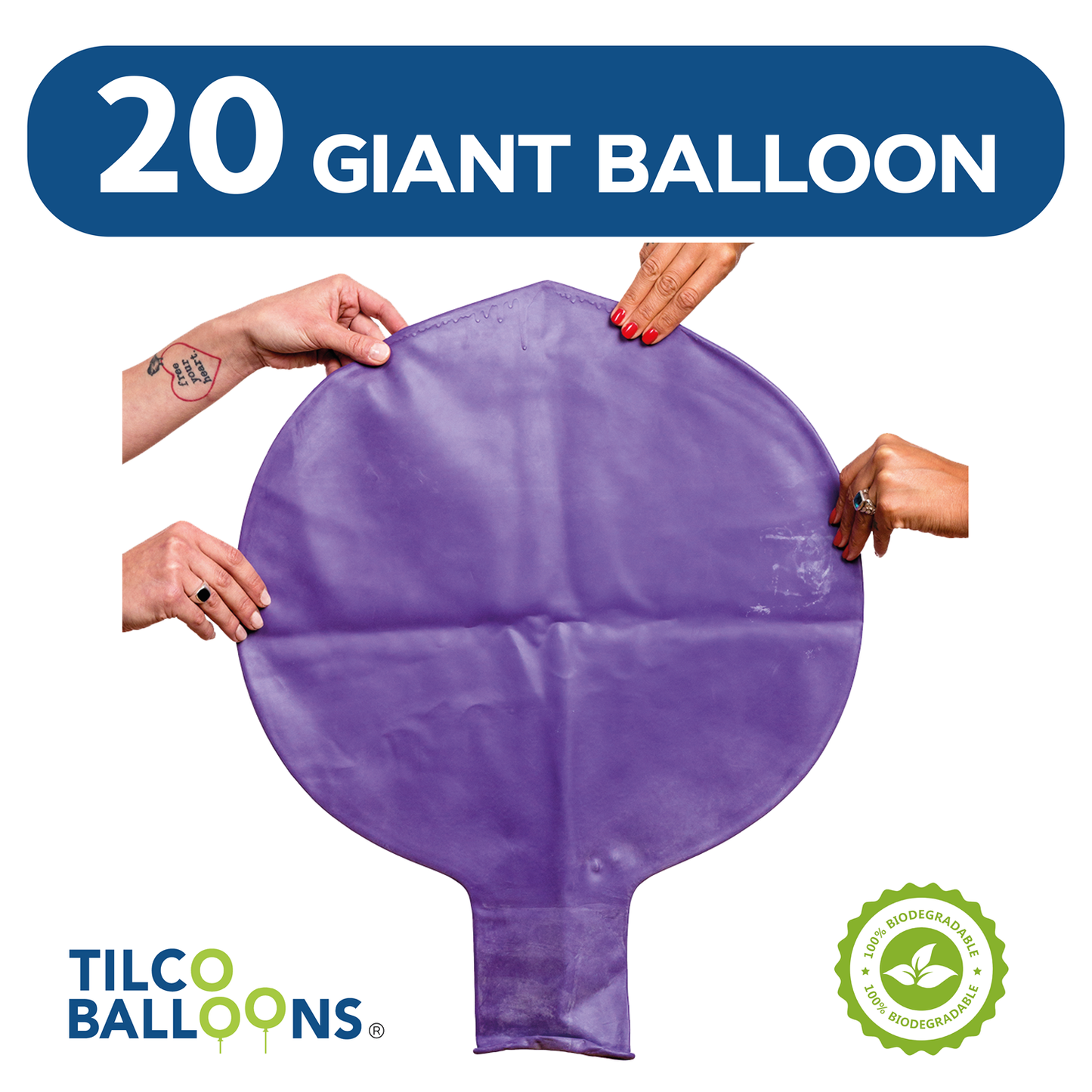 100 inch Giant Purple Balloons (20pcs)