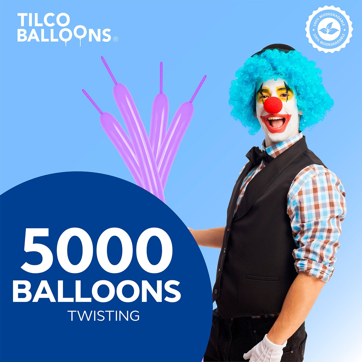 260 Bright Purple Twisting Wholesale Balloons