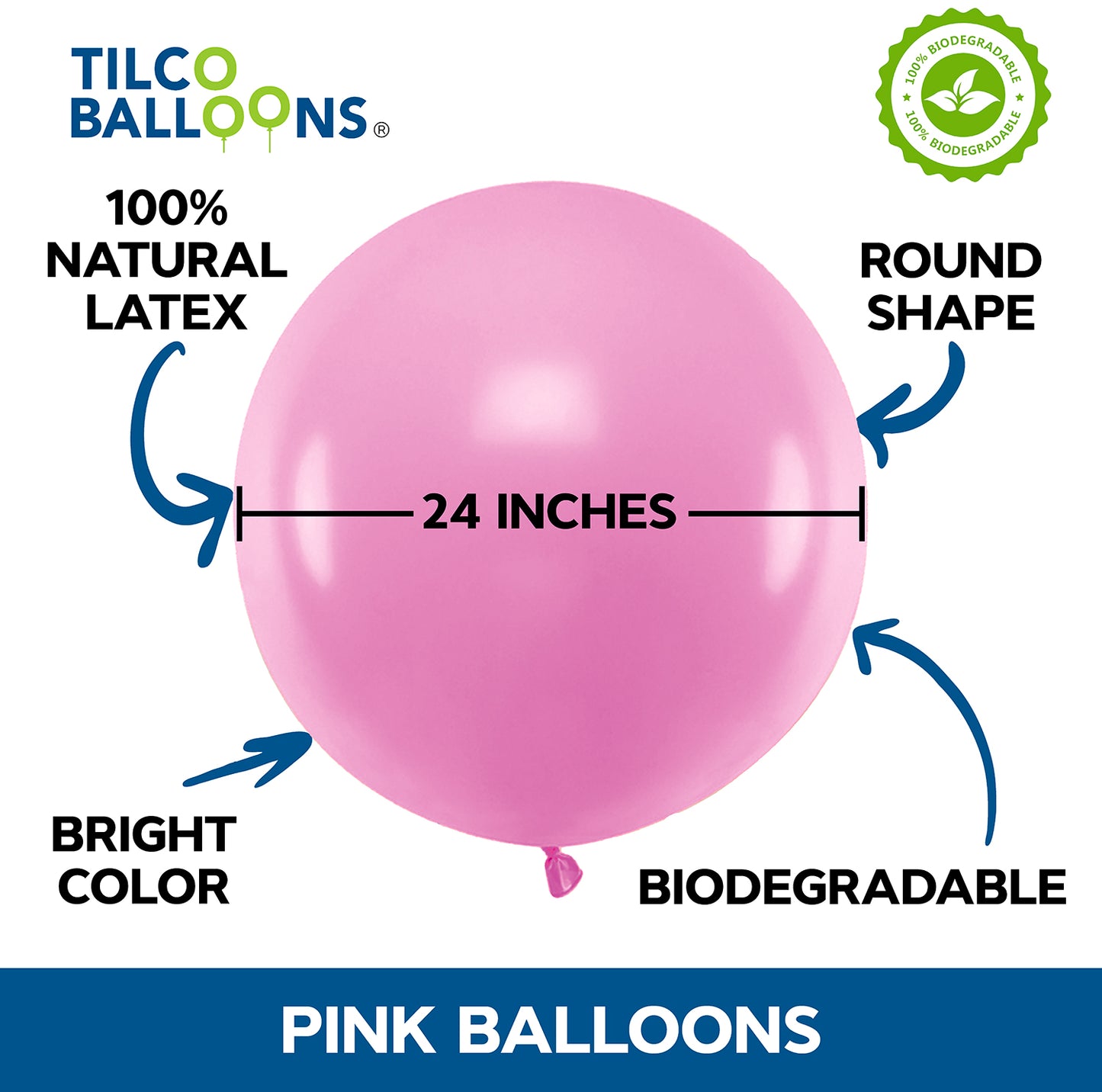 24" Inch Pink Balloon