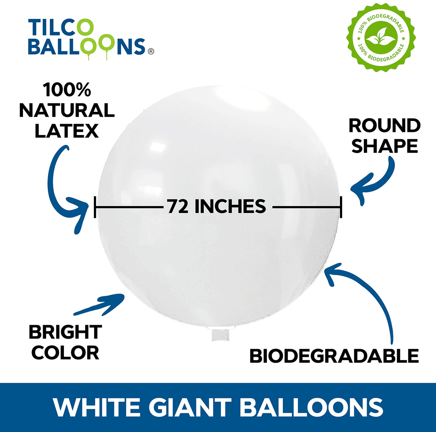 72" giant snow white wholesale balloon information