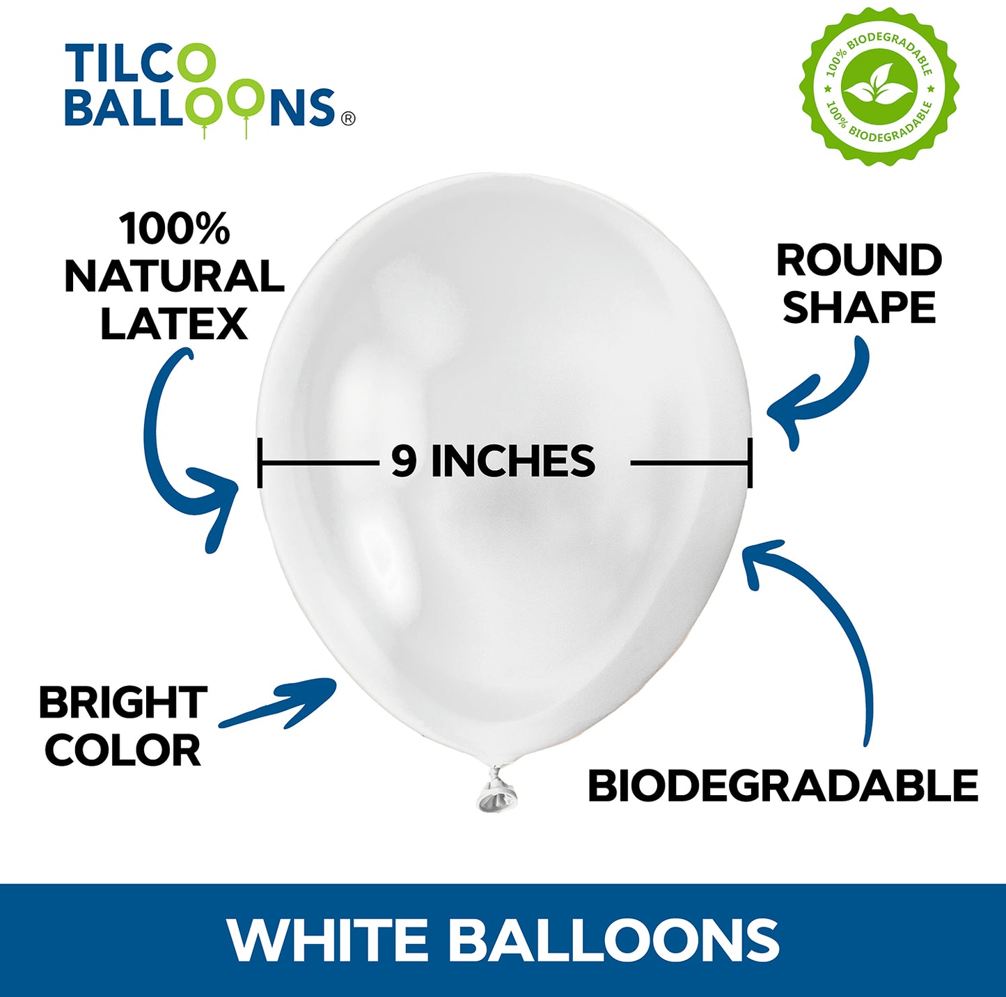 9" snow white wholesale balloon description