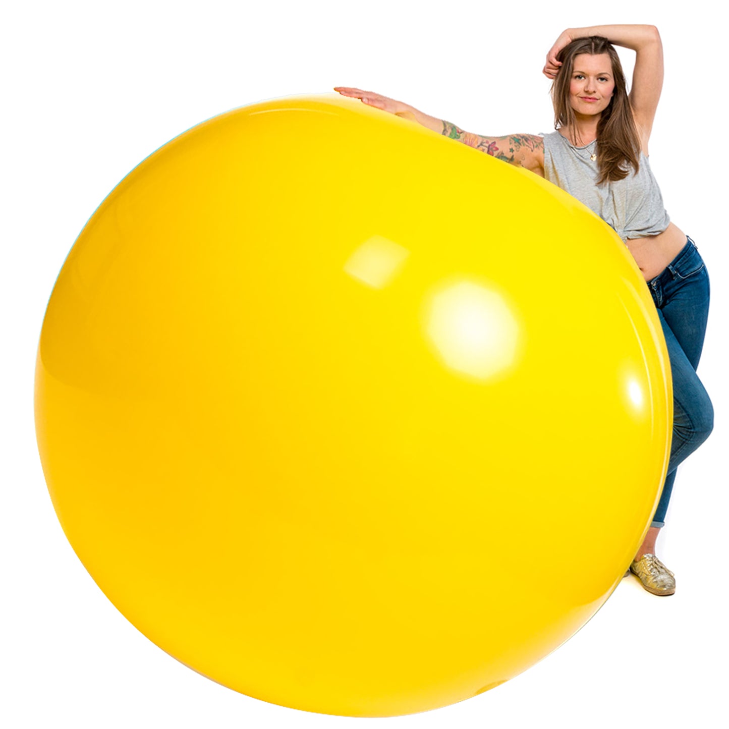 72" giant golden yellow wholesale balloons