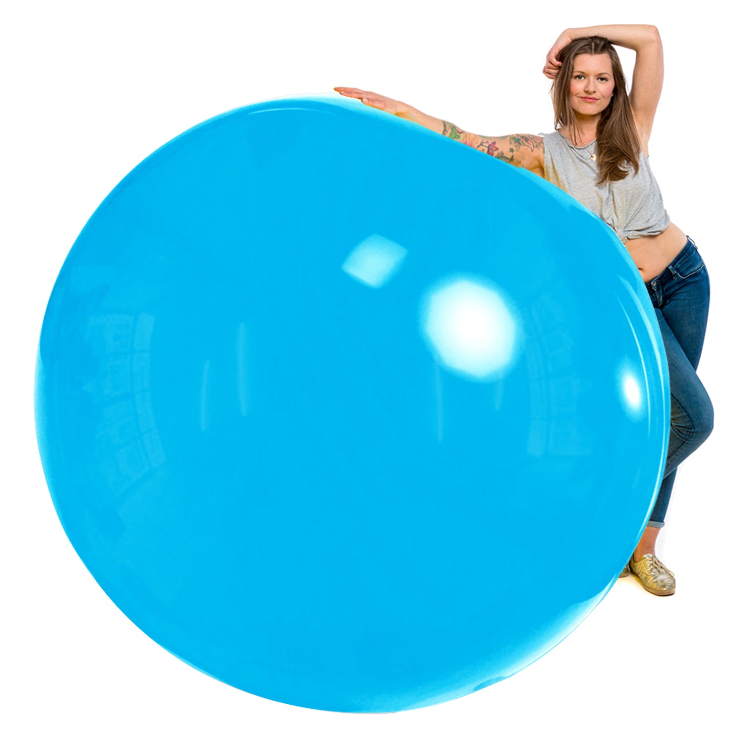 72" giant sky blue wholesale balloons