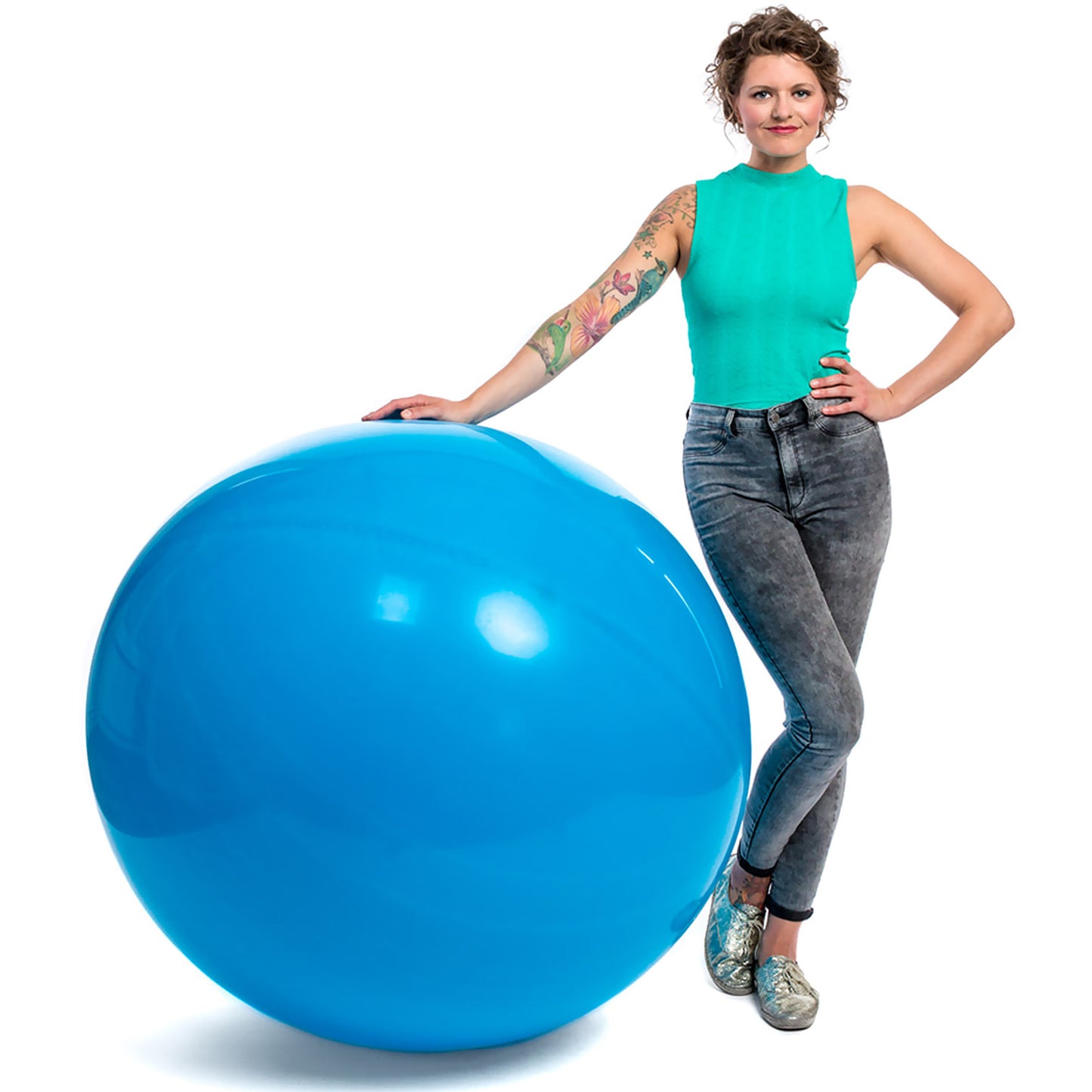 40" Sky Blue Biodegradable Balloons