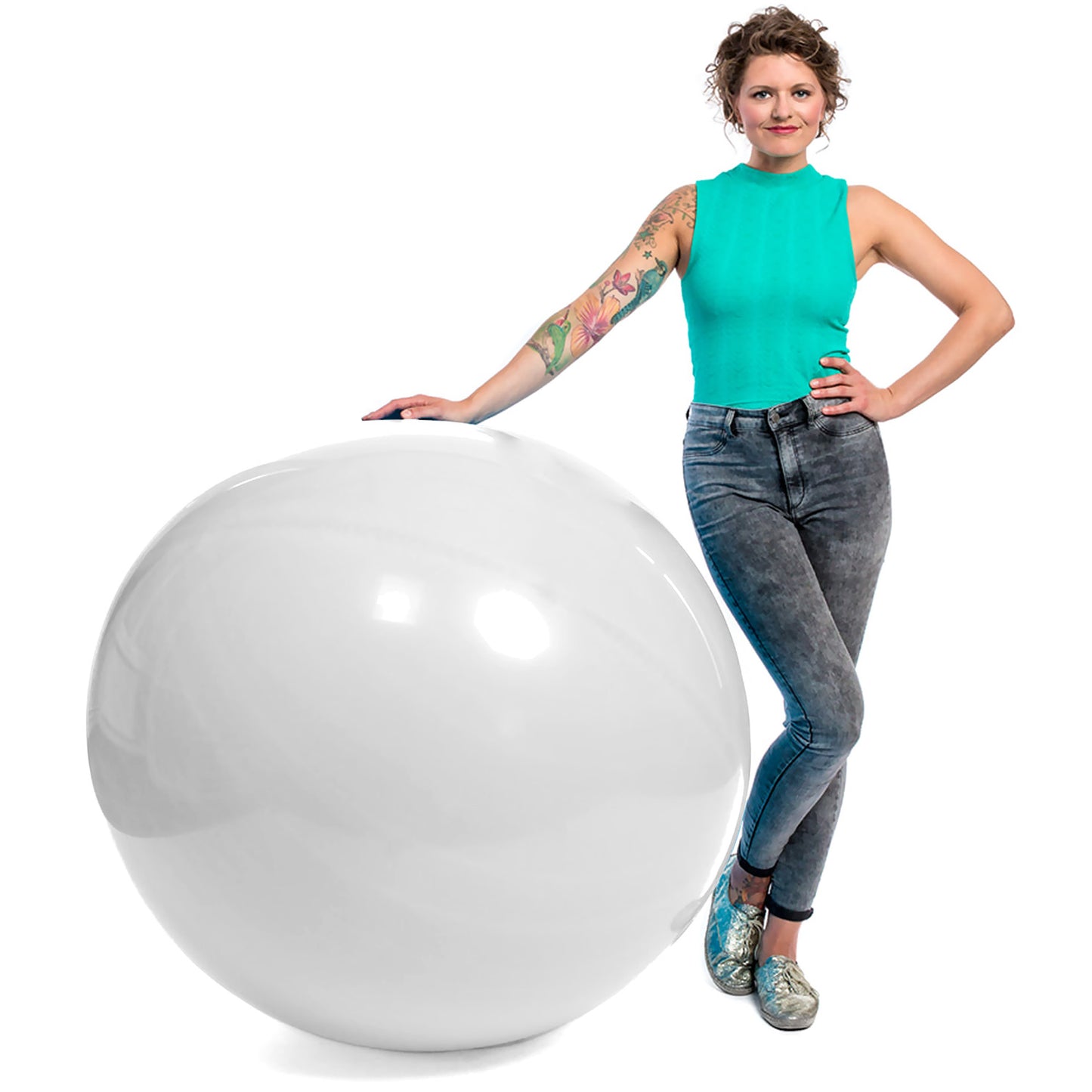 40" Snow White Biodegradable Balloons