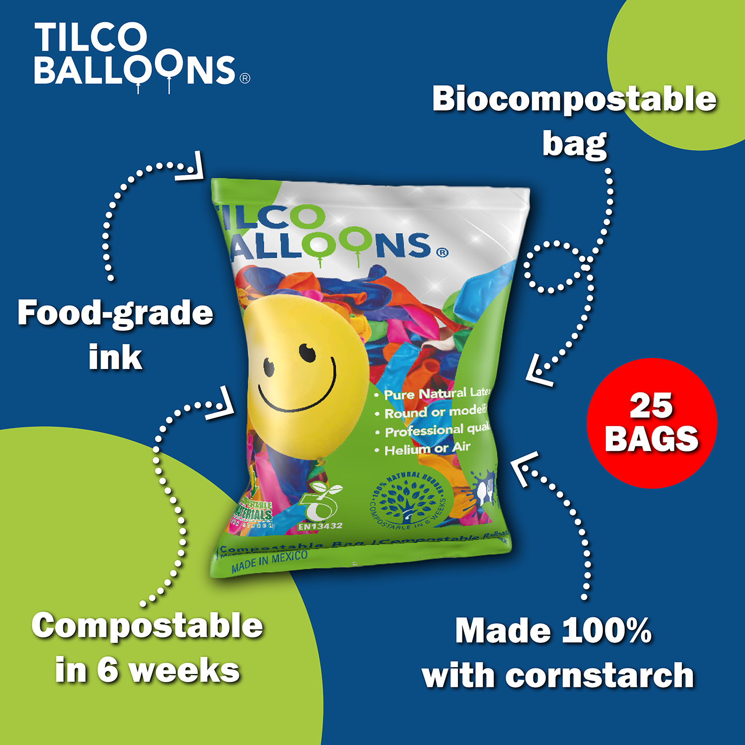 25 Bags Tilco Balloons