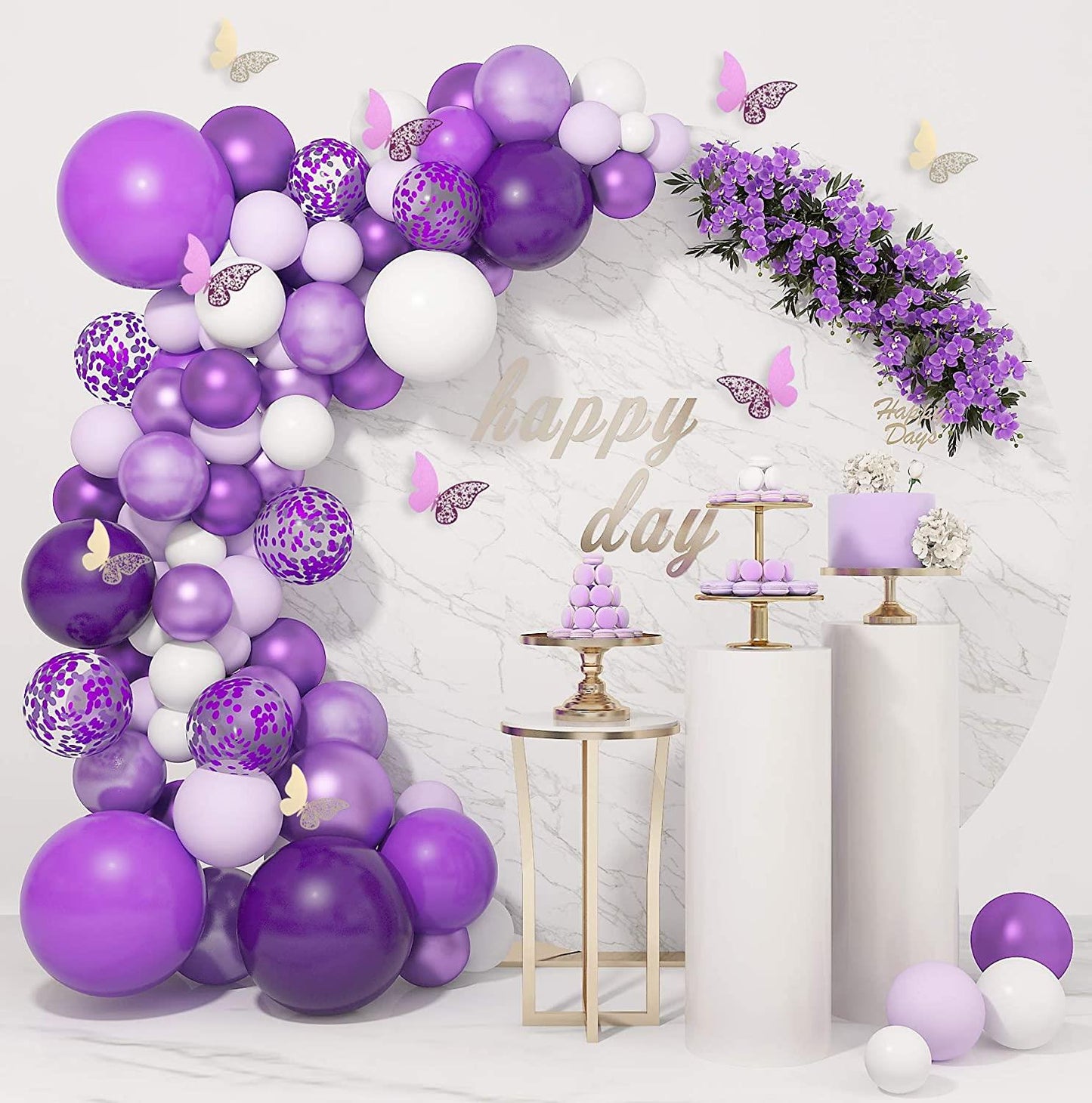 Lilac Balloons Decorations