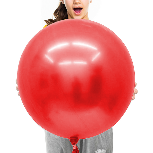 24 inches metallic red balloons