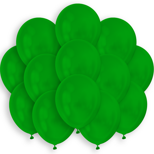 9 inches green balloons