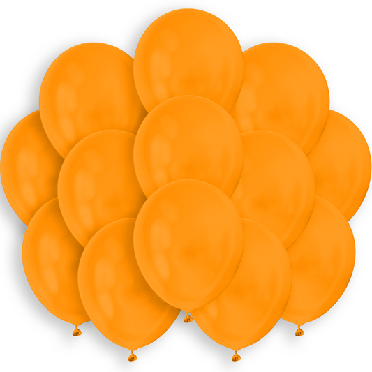 9 inches orange balloons