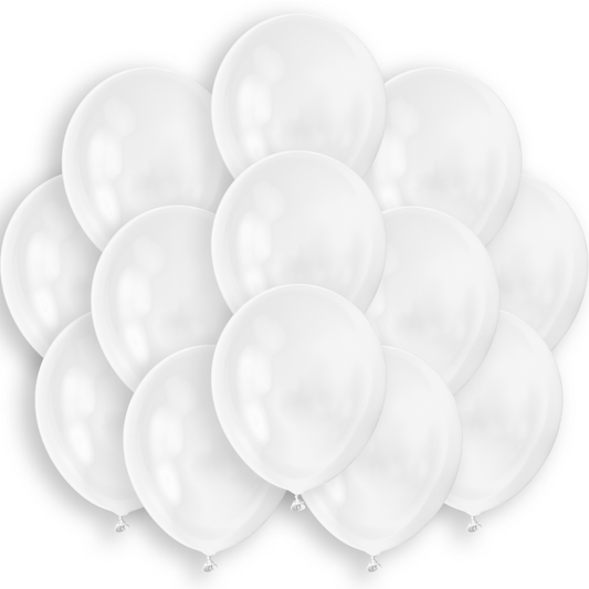 12 inches white balloons