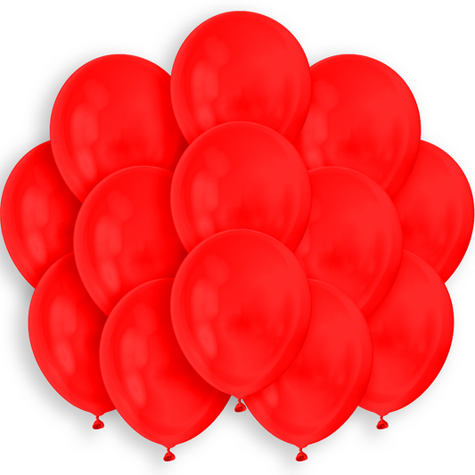12 inches red balloons