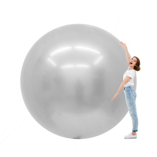 100 inch Giant Silver Balloons (20pcs)