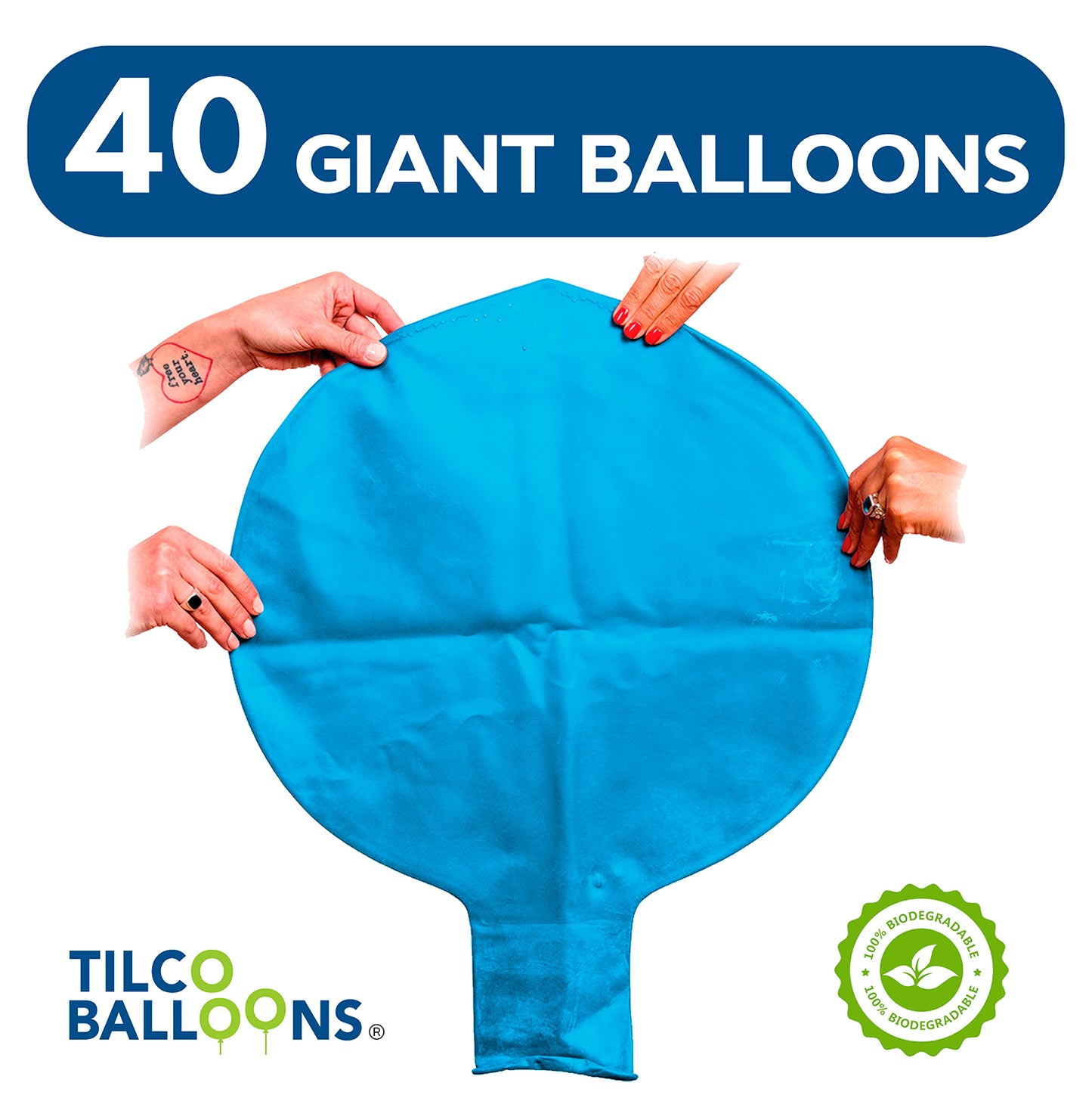 72" giant sky blue wholesale balloon quantity