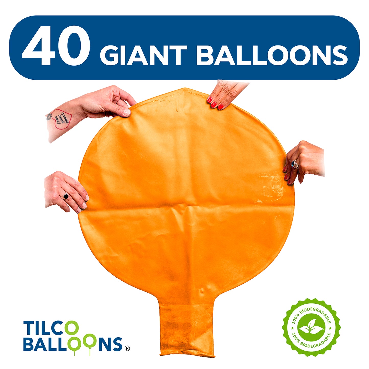 72" giant bright orange wholesale balloons product quantity