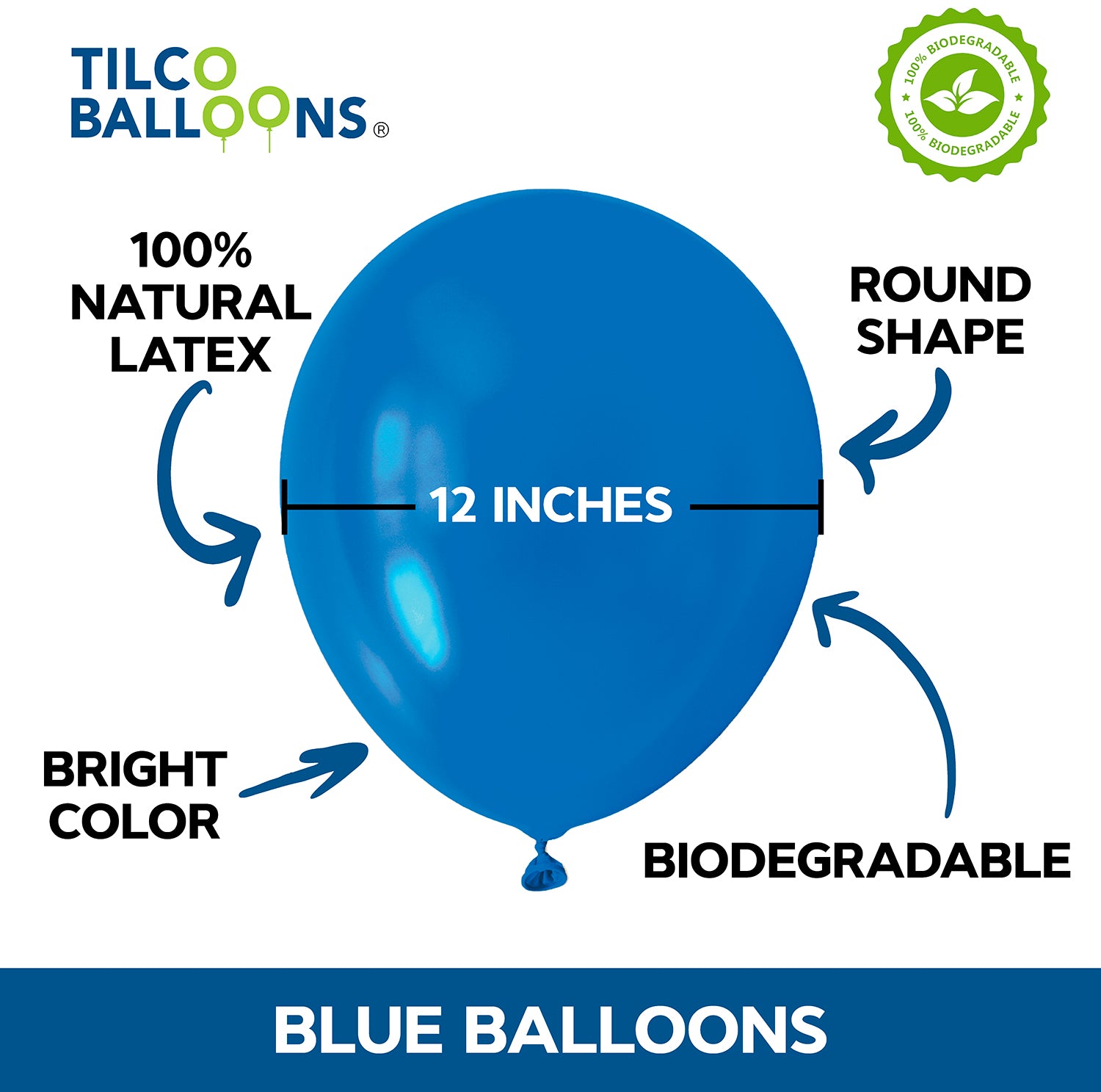 12 Inch Blue Balloon