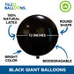 72" giant jet black wholesale balloon information