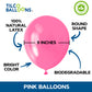 9" flamingo pink wholesale balloon information