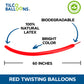 260 Scarlet Red Twisting Balloon Description