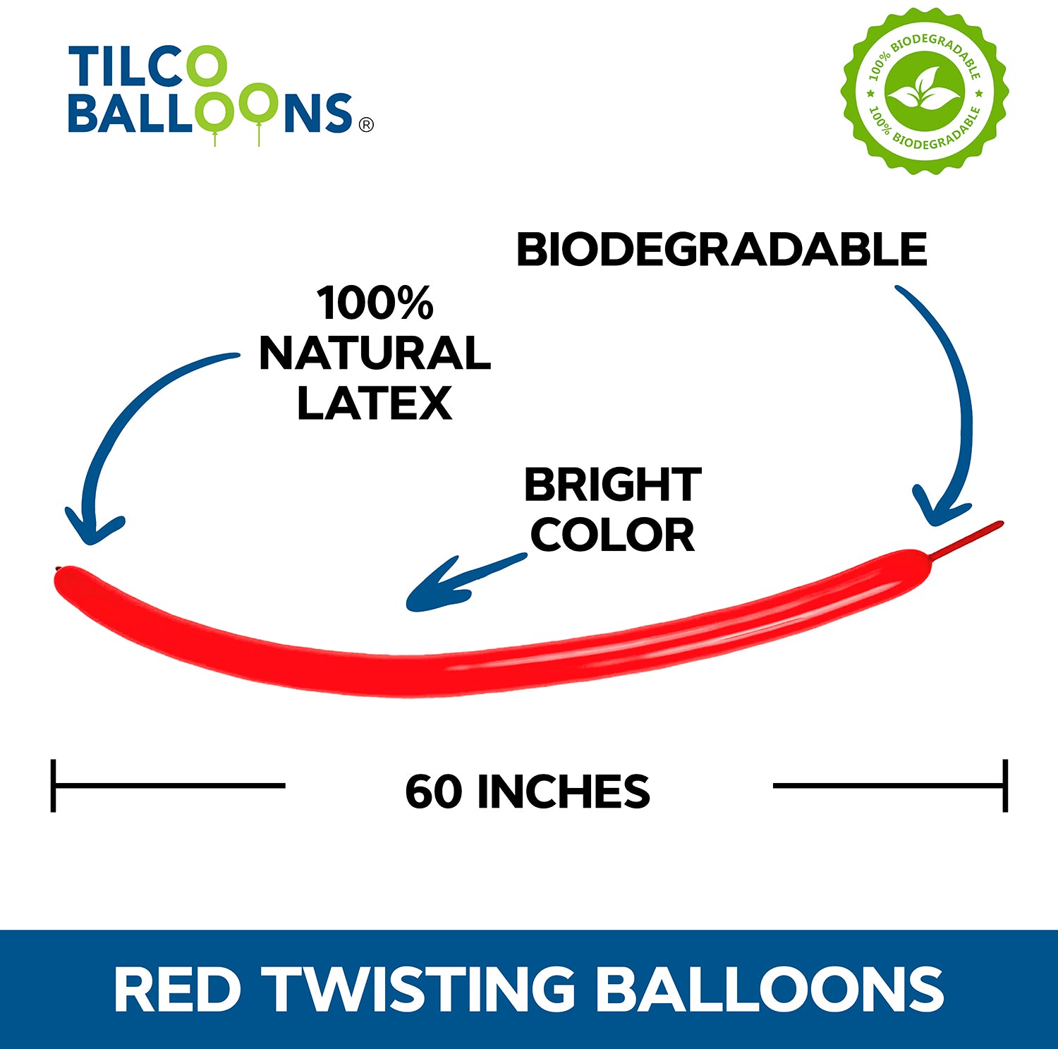 260 Scarlet Red Twisting Balloon Description