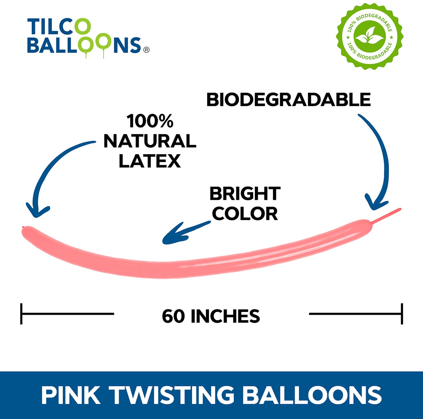 260 Flamingo Pink Twisting Balloon Description