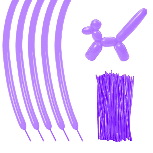 260 Bright Purple Twisting Balloons
