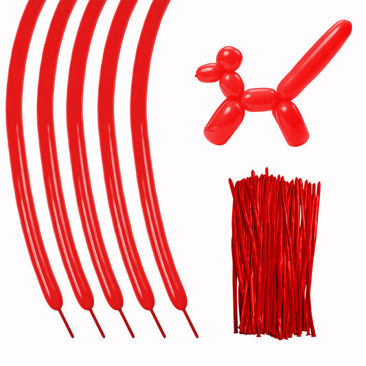 260 Scarlet Red Twisting Balloons